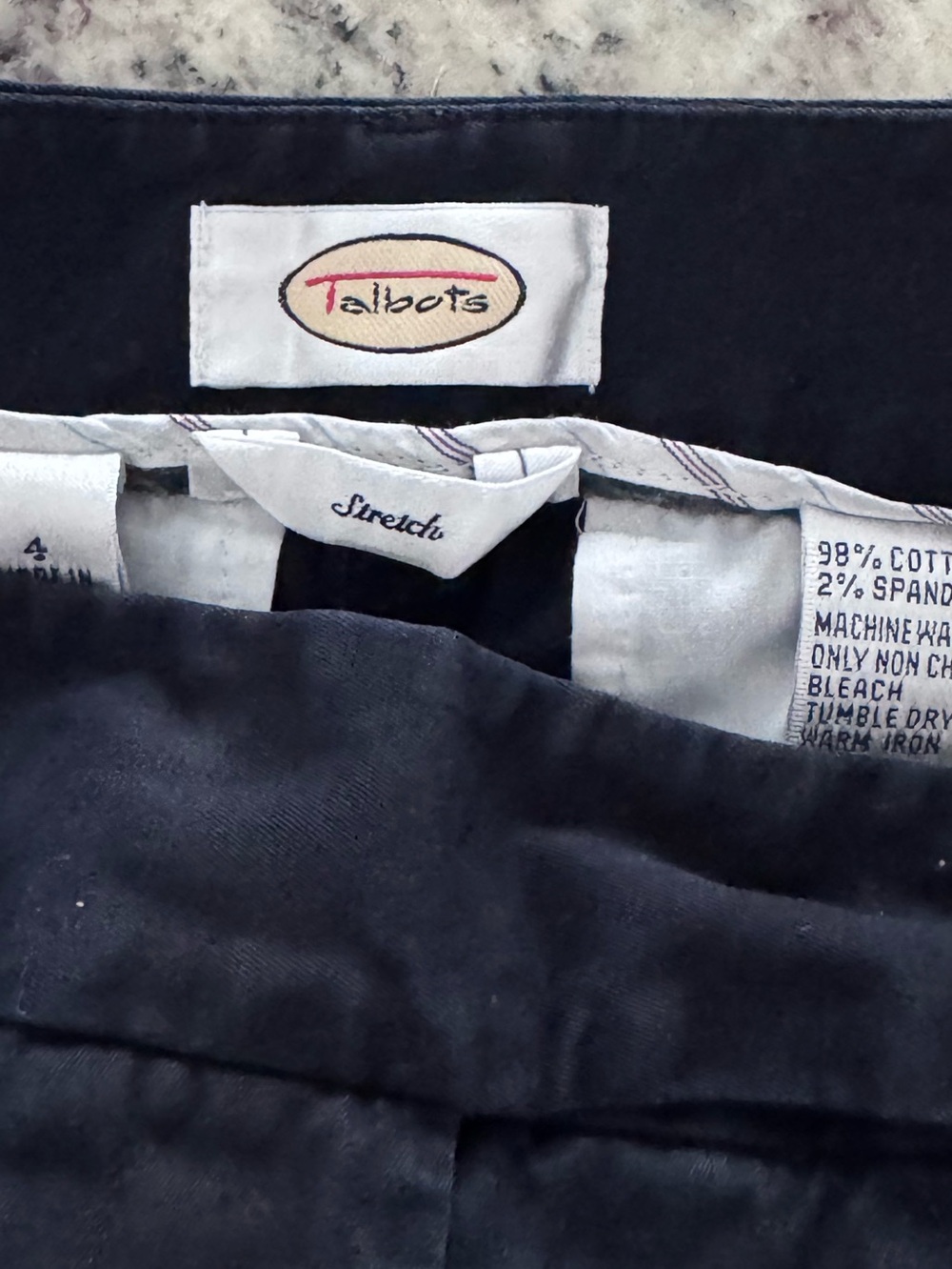 Talbots Size 4 Navy Wide Leg Cropped High Waist Sailor
Nautical Pants - Picture 5 of 5